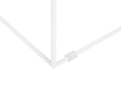 Beliani Sivupoyta Metalli Valkoinen Saxon Cheap