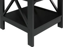 Beliani Sivupoyta Musta Foster Sale