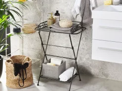 Beliani Sivupoyta Rauta Musta Ancud Hot