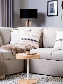 Beliani Sivupoyta Säilytystila Vaalea Puu/Valkoinen Oregon Outlet