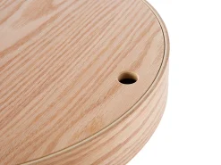 Beliani Sivupoyta Säilytystila Vaalea Puu/Valkoinen Oregon Outlet