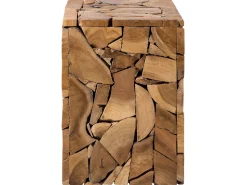 Beliani Sivupoyta Tiikki Vaalea Puu Nelson Clearance