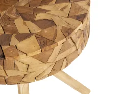 Beliani Sivupoyta Tiikki Vaalea Puu Thorsby Sale