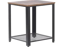 Beliani Sivupoyta Tumma Puu/Musta Aston Discount