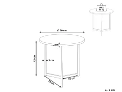Beliani Sivupoyta Tumma Puu/Musta Tippo Cheap