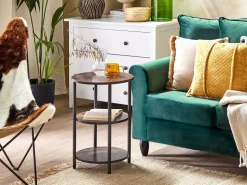 Beliani Sivupoyta Tumma Puu/Musta Tolar Online