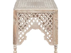 Beliani Sivupoyta Vaalea Mangopuu Kadma Outlet