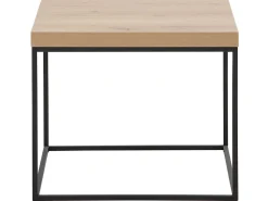 Beliani Sivupoyta Vaalea Puu/Musta Delano Outlet