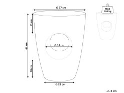 Beliani Sivupoyta Valkoinen Edolo Clearance
