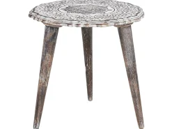 Beliani Sivupoytasetti Mangopuu Luonnonvalkoinen 2 Kpl Adro Sale