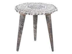 Beliani Sivupoytasetti Mangopuu Luonnonvalkoinen 2 Kpl Adro Sale