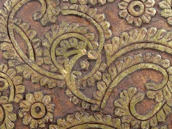 Beliani Sivupoytasetti Mangopuu Tumma Puu/Kulta 2 Kpl Chanpi Sale