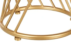 Beliani Sivupoytasetti Peililasitasolla Rauta Kulta 2 Kpl Twist Sale