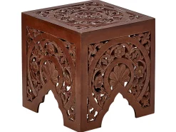 Beliani Sivupoytasetti Tumma Puu 2 Kpl Shukur Store