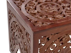 Beliani Sivupoytasetti Tumma Puu 2 Kpl Shukur Store