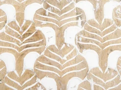 Beliani Sivupoytasetti Vaalea Mangopuu 2 Kpl Hursi Clearance