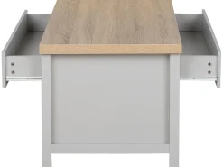 Beliani Sohvapoyta 2 Laatikkoa Vaaleanharmaa/Vaalea Puu Clio Cheap