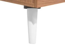 Beliani Sohvapoyta 2 Laatikkoa Vaalea Puu/Valkoinen Alloa Best