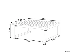 Beliani Sohvapoyta Akaasia Mahonginruskea Timor Ii Cheap
