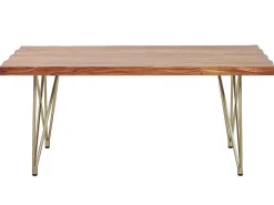 Beliani Sohvapoyta Akaasia Vaalea Puu/Kulta Raley Store