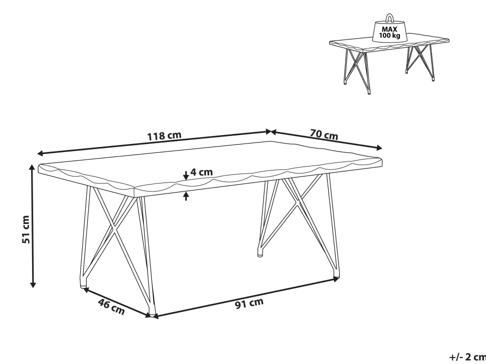 Beliani Sohvapoyta Akaasia Vaalea Puu/Kulta Raley Store
