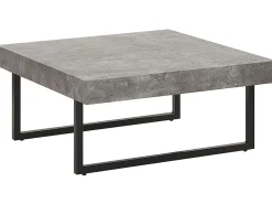 Beliani Sohvapoyta Harmaa/Musta Deluz New