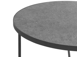 Beliani Sohvapoyta Iso Harmaa/Musta Melody Discount