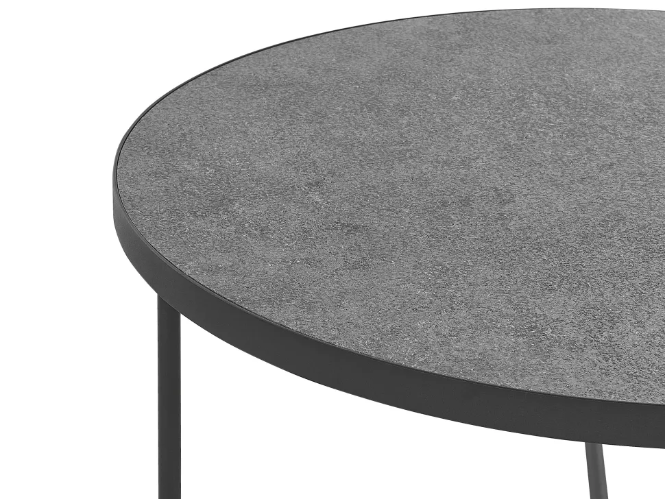 Beliani Sohvapoyta Iso Harmaa/Musta Melody Discount