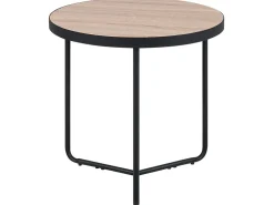 Beliani Sohvapoyta Iso Ja Keskikokoinen Vaalea Puu/Musta 2 Kpl Melody Discount