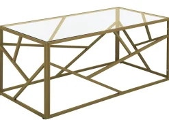 Beliani Sohvapoyta Lasitasolla Metalli Kulta Orland Outlet