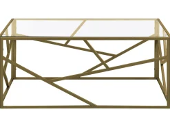 Beliani Sohvapoyta Lasitasolla Metalli Kulta Orland Outlet