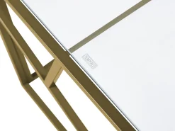 Beliani Sohvapoyta Lasitasolla Metalli Kulta Orland Outlet