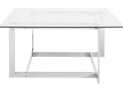 Beliani Sohvapoyta Lasitasolla Metalli Hopea Crystal Online