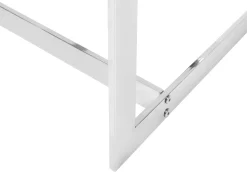 Beliani Sohvapoyta Lasitasolla Metalli Hopea Crystal Online