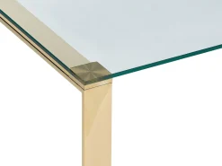 Beliani Sohvapoyta Lasitasolla Ruostumaton Teras Kulta Tilon Best