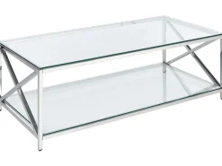 Beliani Sohvapoyta Lasitasolla Ruostumaton Teras Hopea Audet Clearance