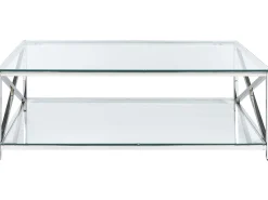 Beliani Sohvapoyta Lasitasolla Ruostumaton Teras Hopea Audet Clearance