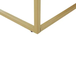 Beliani Sohvapoyta Marmorikuvio Musta/Kulta Delano Best Sale