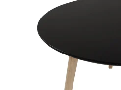 Beliani Sohvapoyta Musta/Vaalea Puu Tennessee Online