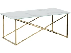 Beliani Sohvapoyta Ruostumaton Teras Marmorikuvio Valkoinen/Kulta Emporia Cheap