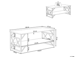 Beliani Sohvapoyta Ruskeanharmaa/Musta Bolton Clearance