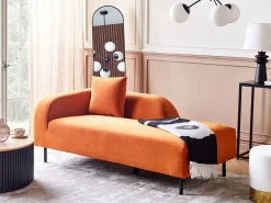 Beliani Sohvapoyta Säilytystila Vaalea Puu/Musta Kirkwood New