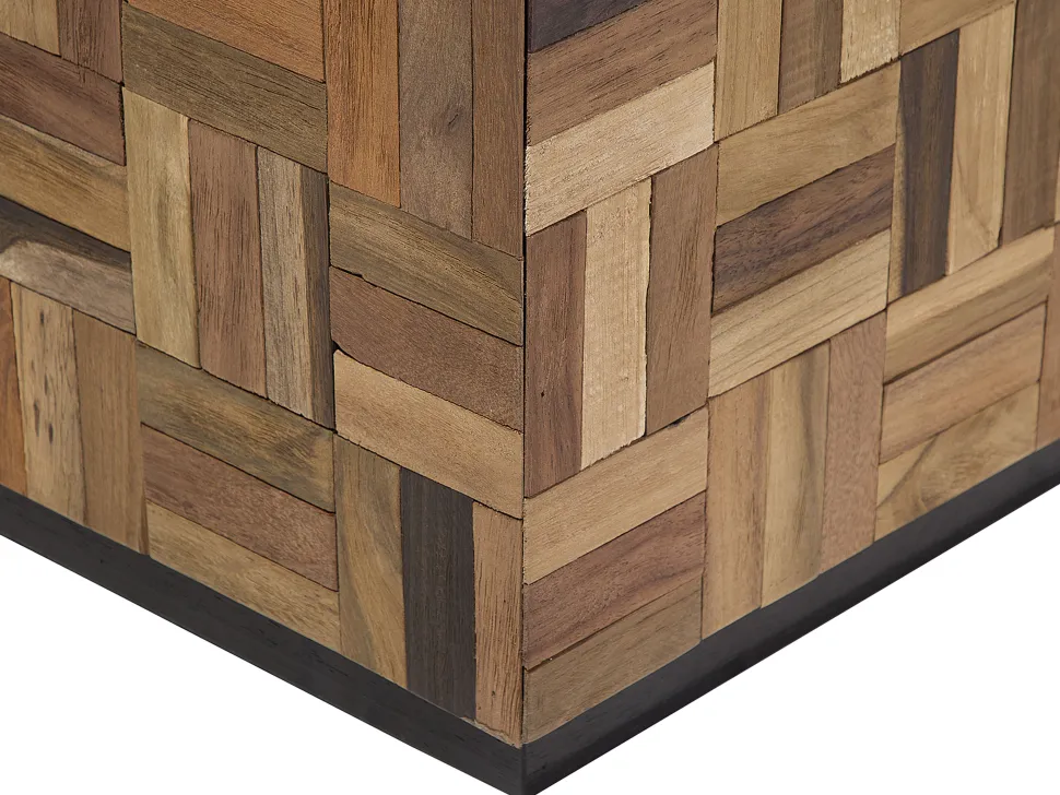 Beliani Sohvapoyta Tiikki Tumma Puu Gameti Shop