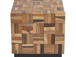 Beliani Sohvapoyta Tiikki Tumma Puu Gameti Shop