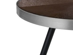 Beliani Sohvapoyta Tumma Puu/Hopea Ramona Hot