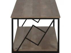 Beliani Sohvapoyta Tumma Puu/Musta Forres Outlet