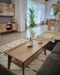 Beliani Sohvapoyta Vaalea Puu Simla Outlet