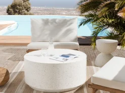 Beliani Sohvapoyta Valkoinen Trezzo Store