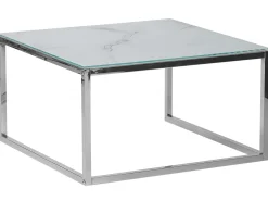 Beliani Sohvapoytasetti Rosteri Marmorikuvio Valkoinen/Hopea 2 Kpl Brea Cheap