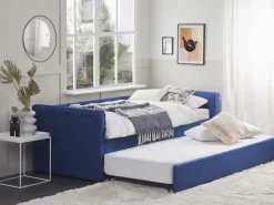 Beliani Sohvasanky Kangas Lisavuode Laivastonsininen 90 X 200 Cm Libourne Shop